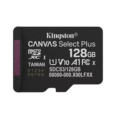 Kingston microSD128GB C10 UHS-I A1 V10 R150MB/s Карта памяти