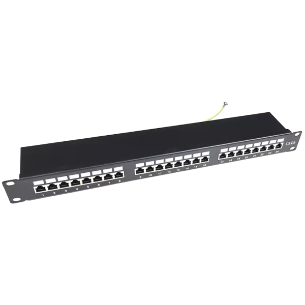 24 порта 1U 19" модульна (без модулів) STP патч-панель EServer