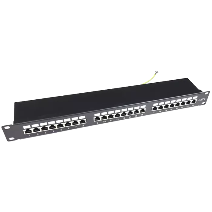 24 порта 1U 19" модульная (без модулей) STP патч-панель EServer