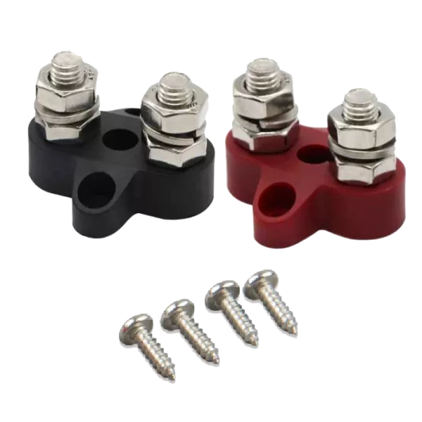 Victron Energy Dual Terminal Stud M8-linked set (1 red/1 black) Подвійний набір клем M8