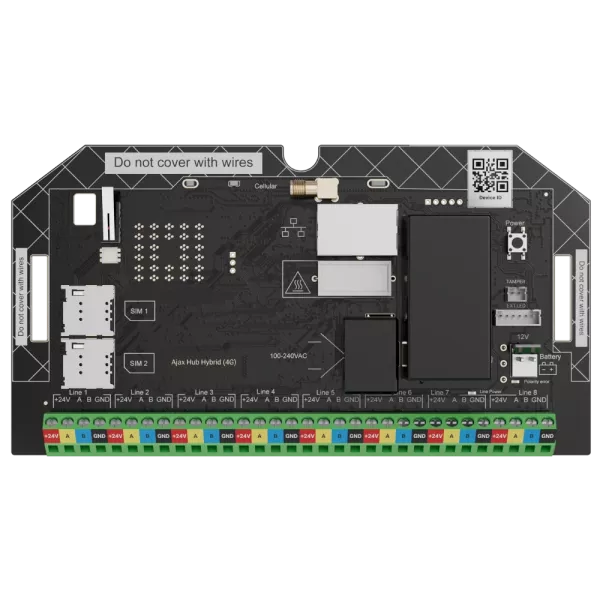 Охоронна централь Ajax Superior Hub Hybrid (4G) (without casing) Fibra