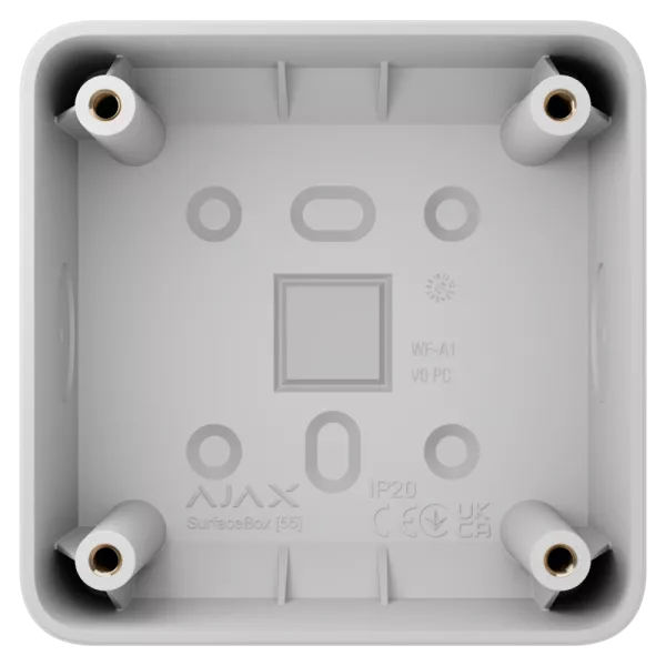 Ajax SurfaceMounting box white Монтажна коробка