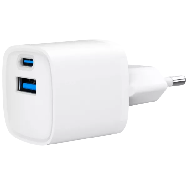 Gembird TA-UC-PDQC20-W-01 (USB Type A + USB Type C) Мережевий зарядний пристрій