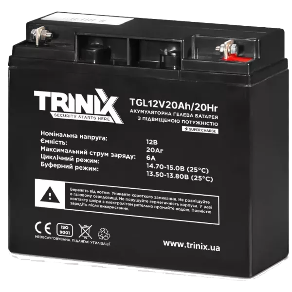 TRINIX GEL 12V 20Ah Акумуляторна батарея