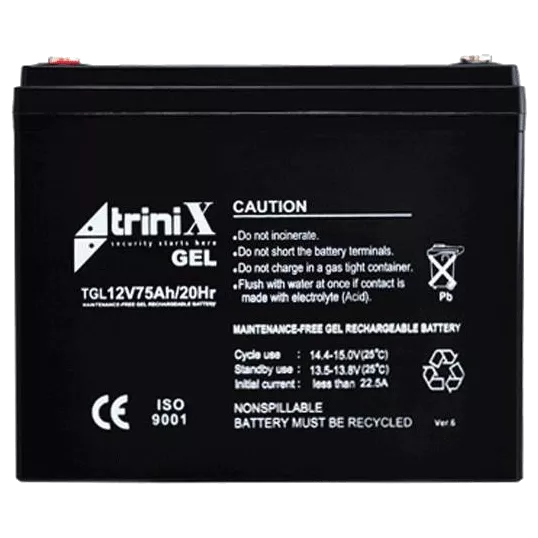 Trinix TGL12V75Ah/20Hr Акумулятор гелевий 12В 75А*год