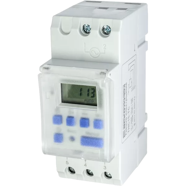 Аско THC15-TC Таймер тижневий електронний з прозорою кришкою