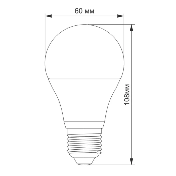 TITANUM А60 10W E27 4100K 220V LED лампа