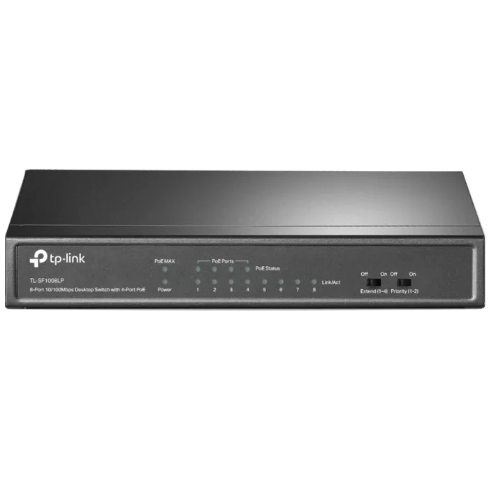 TP-LINK TL-SF1008LP PoE Комутатор 8 портів некерований
