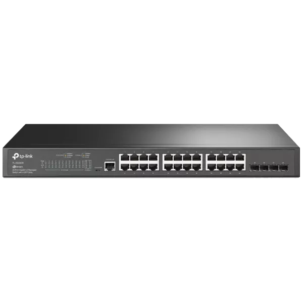 TP-Link TL-SG3428X-UPS Комутатор 24 порти керований