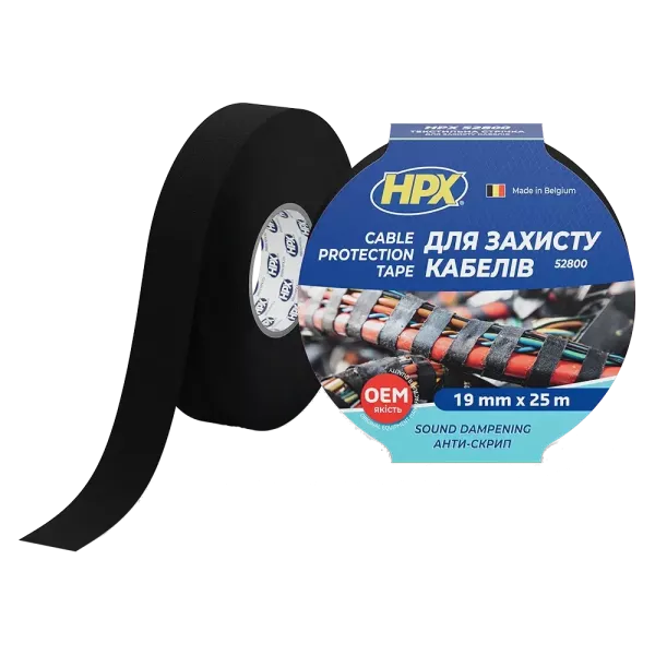 HPX TP1910 19мм х 25м Стрічка для жгутування та захисту кабелів