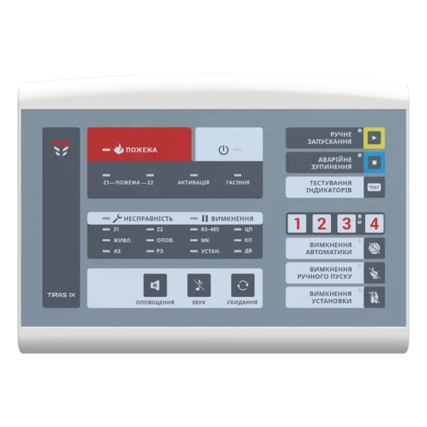 ПУІЗ «Tiras 1X» Прилад приймально-контрольний пожежний Тірас