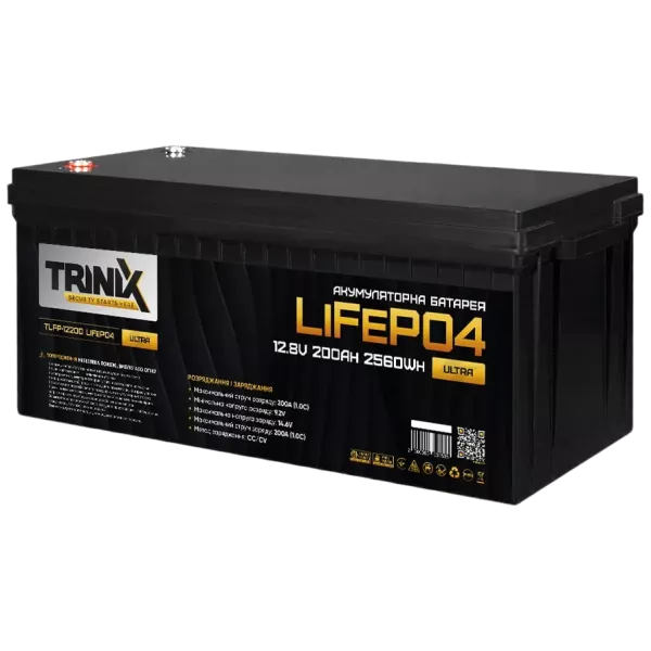 TRINIX TLFP-12200 Ultra 200А*г 12В Літієва акумуляторна батарея
