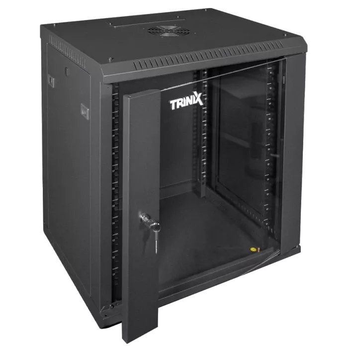 Trinix TRX-12U/600x450x637 Black Комутаційна шафа