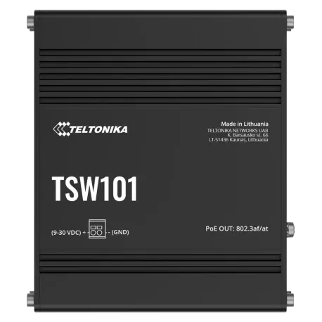 Teltonika TSW101 POE+ для використання в транспорті Комутатор 5 портів некерований