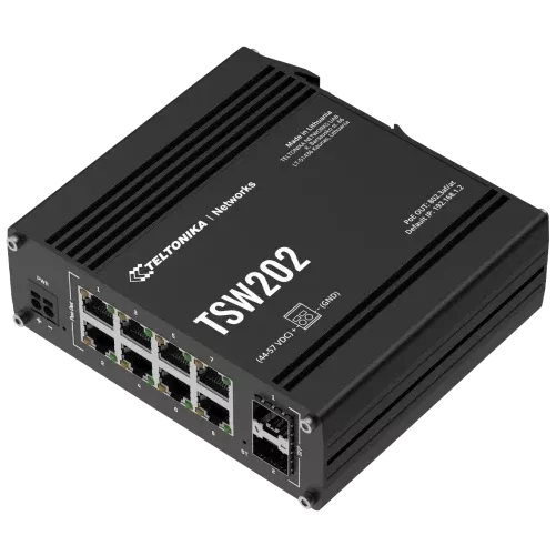 Teltonika TSW202 PoE+ Комутатор 8 портів керований