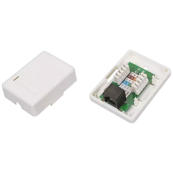 EServer 1хRJ45 UTP CAT5e Розетка комп'ютерна одинарна