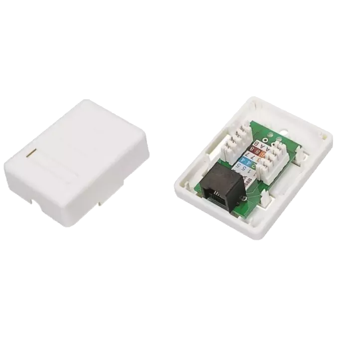 EServer 1хRJ45 UTP CAT5e Розетка комп'ютерна одинарна