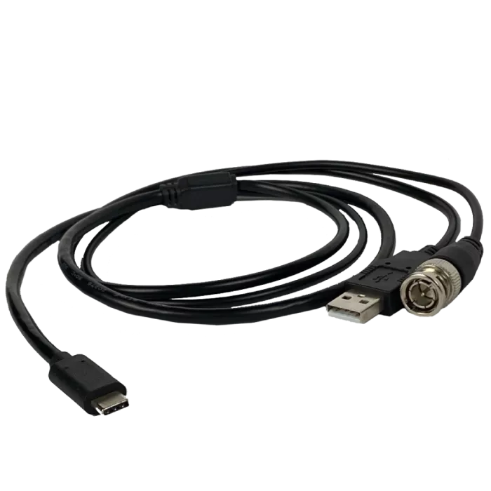 BNC + USB - Type C 1м Кабель для виводу аналогового зображення з монокулярів AGM