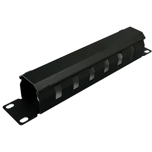 10" 1U перфорований чорний Кабельний організатор