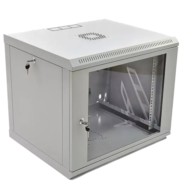 19" 9U 600x600x507мм акриловое стекло серый Шкаф