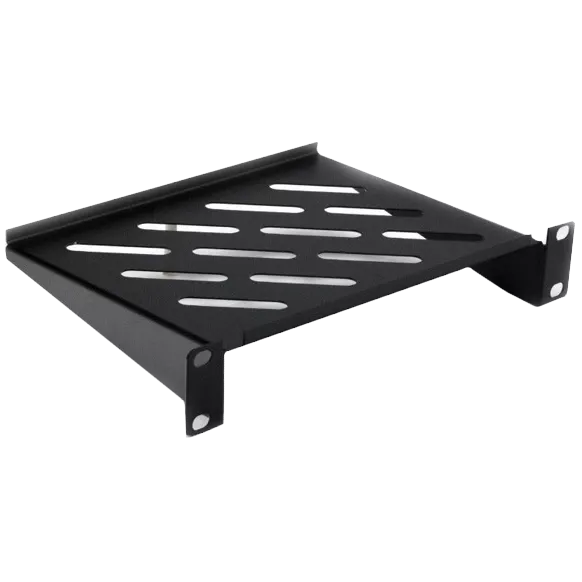 10" 160мм 1U чорна Полиця консольна