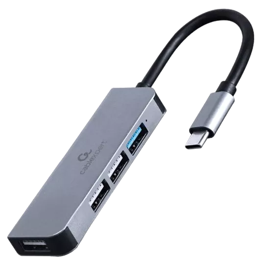 Cablexpert UHB-CM-U3P1U2P3-01USB-С 1 х USB 3.1 Gen1 (5 Gbps), 3 х USB 2.0 USB-концентратор