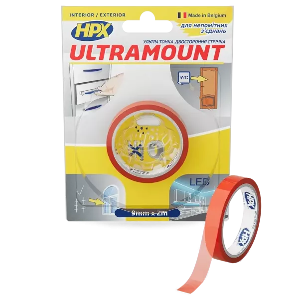 HPX UM0902 ULTRA MOUNT 9мм х 2м Стрічка двохстороння