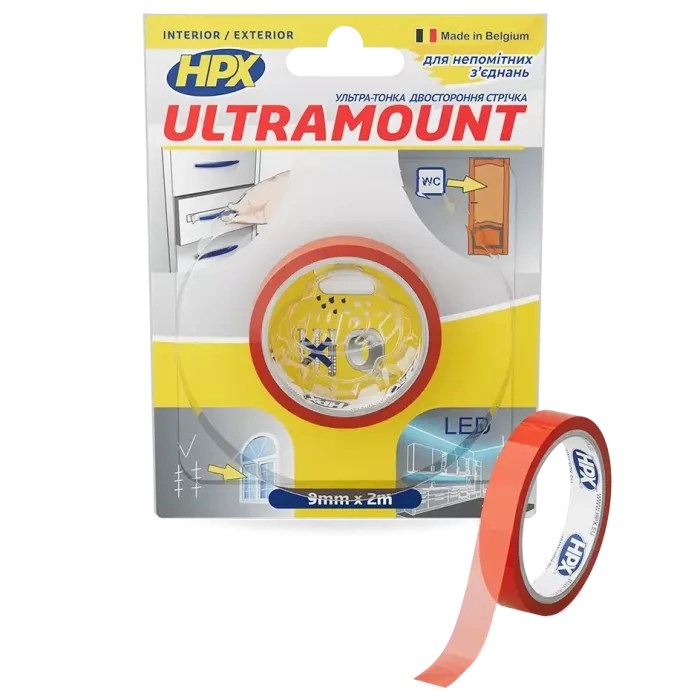 HPX UM0902 ULTRA MOUNT 9мм х 2м Лента двухсторонняя