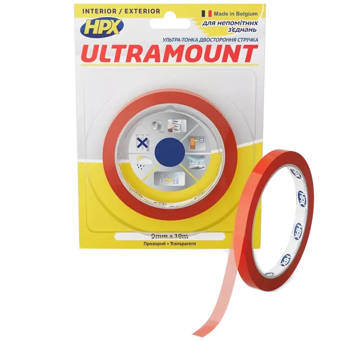 HPX UM0910 ULTRA MOUNT 9мм х 10м Лента двухсторонняя