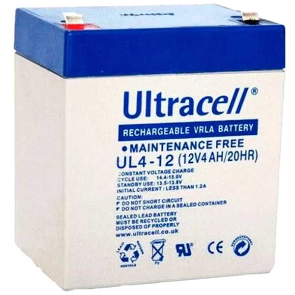 Ultracell UL4-12 AGM 12В 4 А•г Акумуляторна батарея