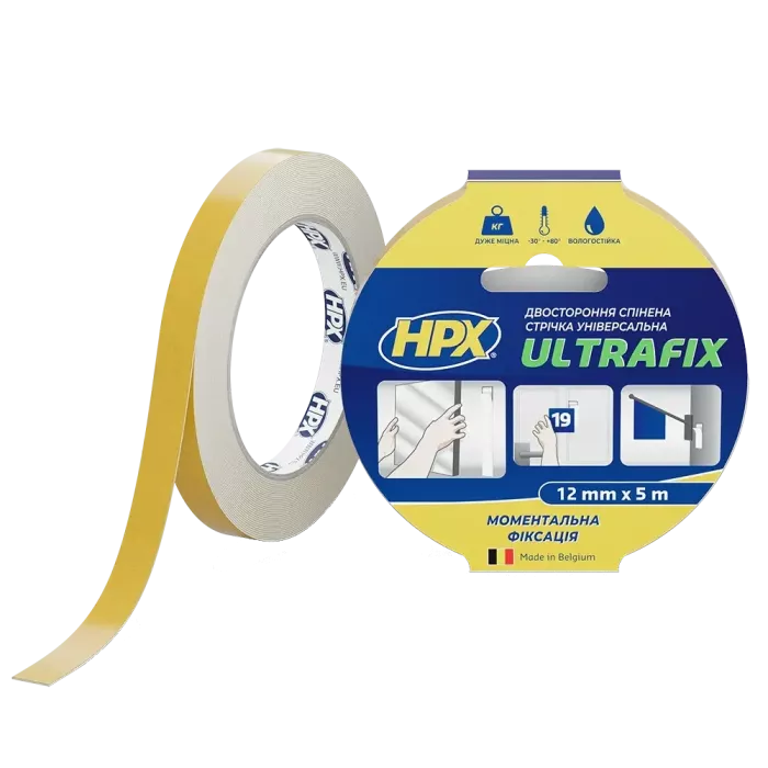 HPX DSU1205 ULTRAFIX 12мм х 5м Лента двухсторонняя
