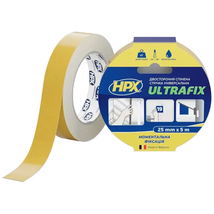 HPX DSU2505 ULTRAFIX 25мм х 5м Лента двухсторонняя