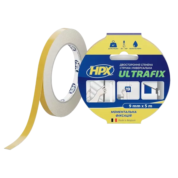 HPX DSU0905 ULTRAFIX 9мм х 5м Стрічка двохстороння