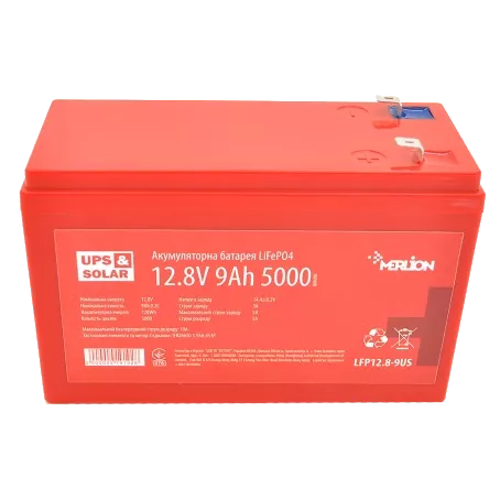 Merlion LFP12.8-9US 12.8В 9А*год Літієва акумуляторна батарея