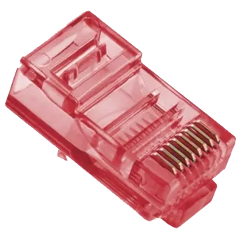 Ritar RJ-45 8P8C UTP Cat-5 Q100 Red Конектор (100 шт/уп.)