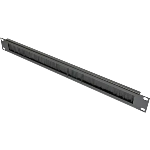 EPNew PLMN-V0801UZ Кабельний організатор 1U зі щіткою, з каб. підтримкою, чорний, EPNew