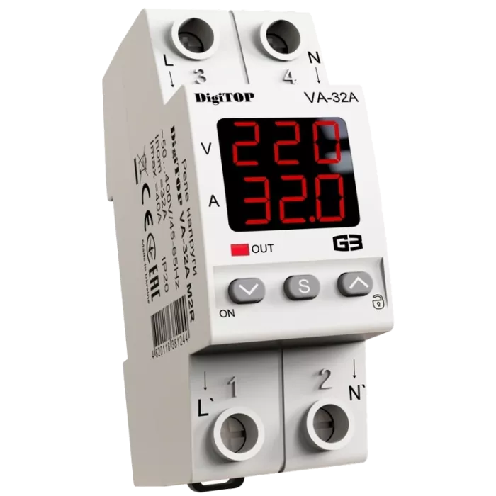 DigiTop VА-32A M2R Реле напряжения