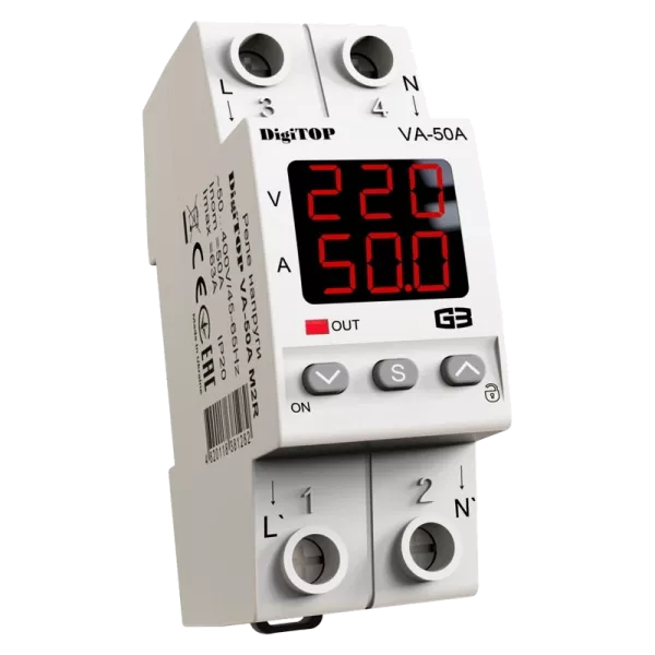 DigiTop VА-50A M2R Реле напруги