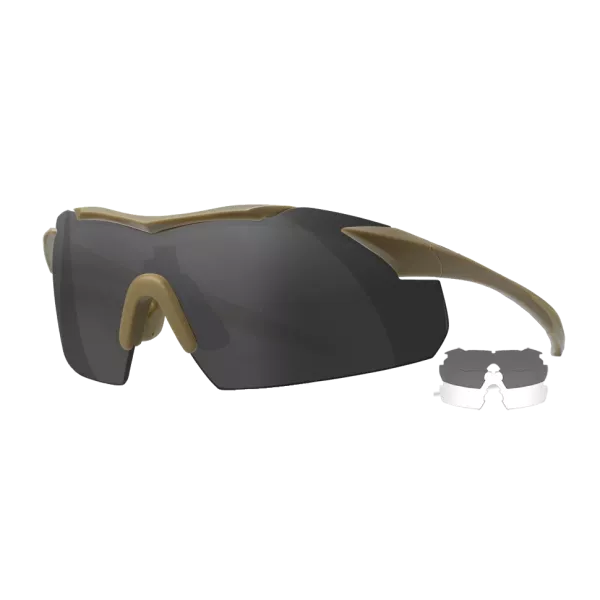 Wiley X VAPOR 2.5 Сірі/Прозорі лінзи Захисні балістичні окуляри