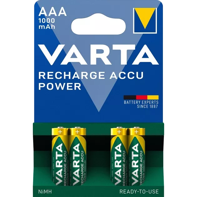 VARTA RECHARGEABLE ACCU 1000mAh Акумулятор AAA