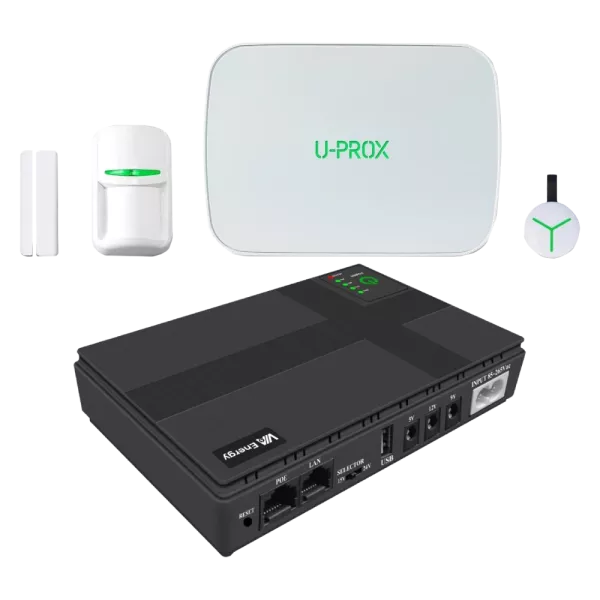 U-Prox MPX G White + Mini UPS у подарунок Комплект охорони