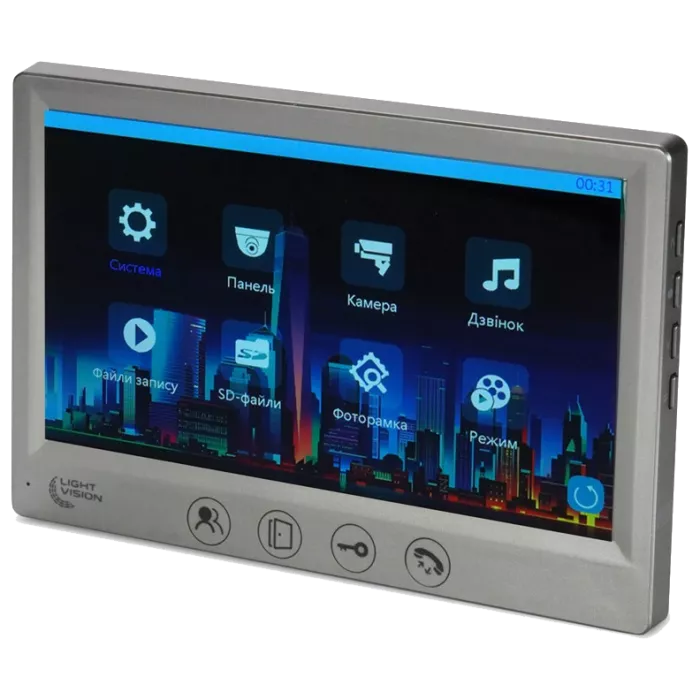 Light Vision AMSTERDAM FHD GRAY Відеодомофон