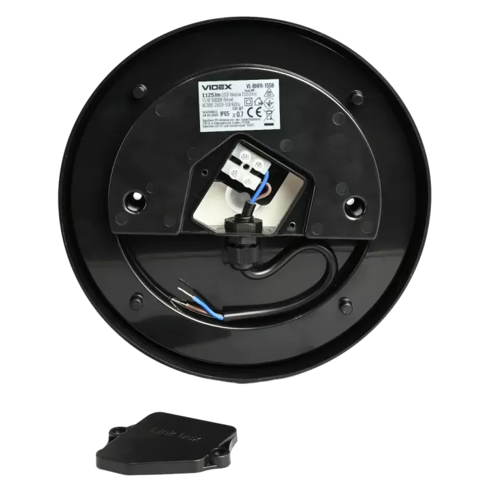 VIDEX ART IP65 15W 5000K Black LED світильник