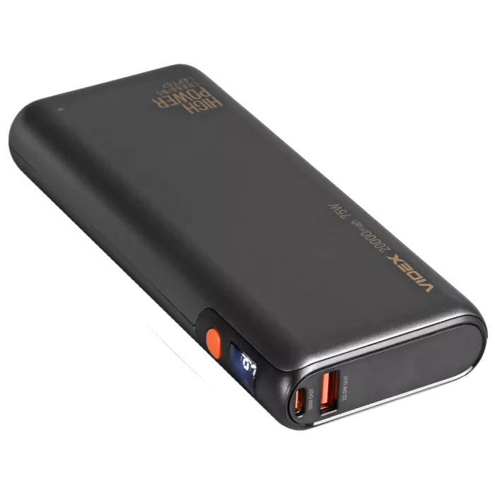 VIDEX VPB-202C 75W Black 20000mAh Повербанк