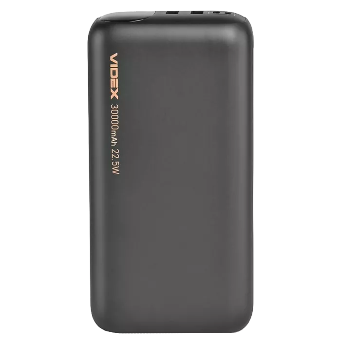 VIDEX VPB-297 22.5W Black 30000mAh Повербанк