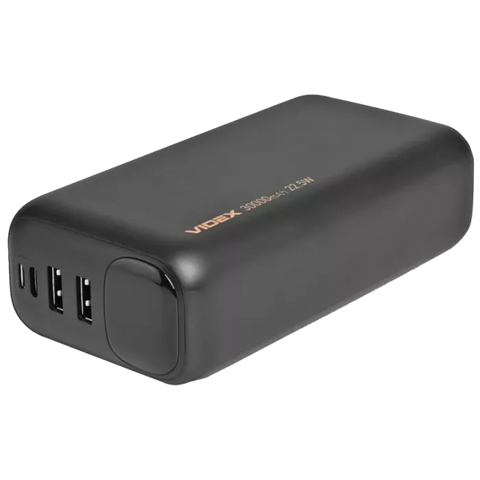 VIDEX VPB-297 22.5W Black 30000mAh Повербанк