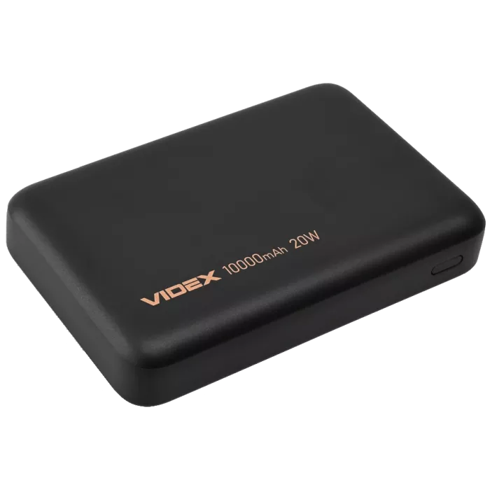 VIDEX VPB-331 15W+PD20W Black 10000mAh Повербанк