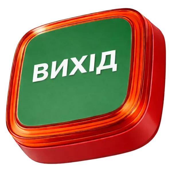 Ajax EN54 FireProtect (VAD) red пожарный световой "ВИХІД" Извещатель