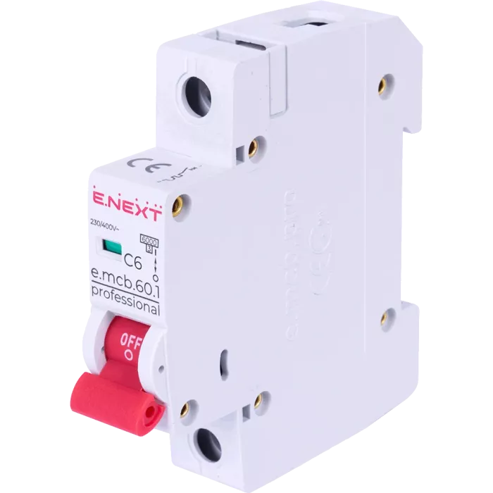 E.Next e.mcb.pro.60.1.C 1р 6А C 6кА Модульний автоматичний вимикач