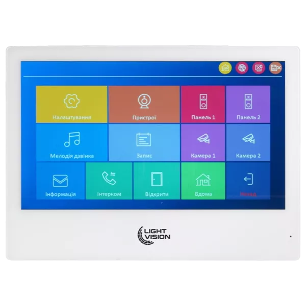 Light Vision SINGAPORE WiFi FHD WHITE (AI) 10" Відеодомофон